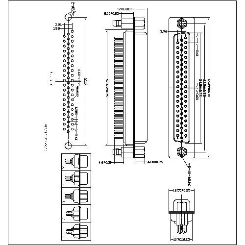 HDP01-F62XXXX D-SUB 62P PCB Female Three Row Straight(stamped Pin) HDP01-F62XXXX D-SUB 62P PCB Female Three Row Straight(stamped Pin)