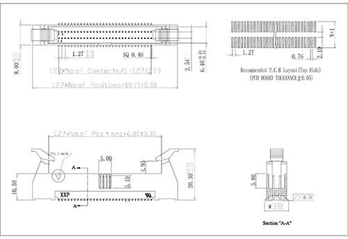 1.27 Ejectors Header SMT Type Connectors